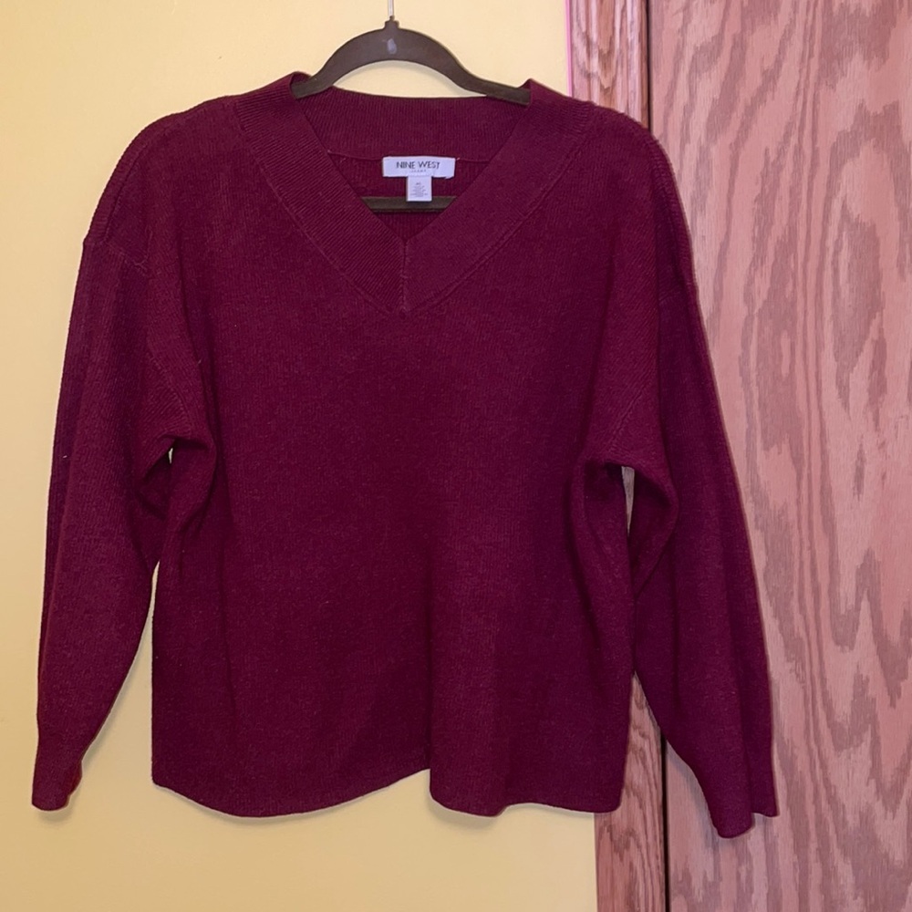 Nine West jeans maroon sweater.